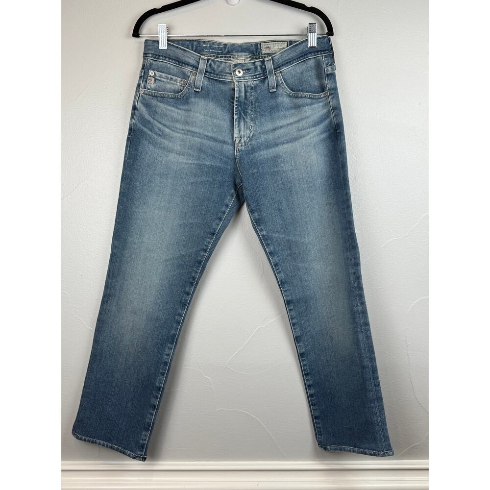 AG Tellis Modern Slim Jeans 30x26 Denim 360 Stretch Blue Wash Japan Fabric Men’s